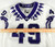 2019-22 Texas Christian TCU Frogs #49 Game Used White Jersey Football NP R 40 63