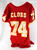 1997 Kansas City Chiefs Tavar Closs #74 Game Issued Red Jersey 48 0669