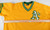 2000s Mens Oakland Athletics Blank Authentic Gold Jersey Majestic XXL 012