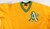 2000s Mens Oakland Athletics Blank Authentic Gold Jersey Majestic XXL 012