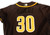 2020-24 San Diego Padres Guilbe #30 Game Used Brown Jersey Throwback ST BP 0534