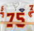 1994 Kansas City Chiefs #75 Game Issued White Jersey 75th Anniversary Patch 46 2