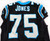 2000 Carolina Panthers Clarence Jones #75 Game Used Black Jersey 50 0619