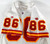 1994 Kansas City Chiefs #86 Game Issued White Jersey 75th Anniversary Patch 42 3