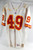 1993 Kansas City Chiefs #49 Game Issued White Jersey 44 0290