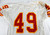 1993 Kansas City Chiefs #49 Game Issued White Jersey 44 0290