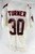 1994 Atlanta Falcons Turner #30 Game Issued White Jersey 75th NFL Patch 44 0488