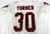 1994 Atlanta Falcons Turner #30 Game Issued White Jersey 75th NFL Patch 44 0488