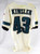 1990s Philadelphia Eagles Latish Kinsler #43 Game Issued White Jersey 44 0491