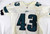 1990s Philadelphia Eagles Latish Kinsler #43 Game Issued White Jersey 44 0491