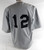2001 Durham Bulls #12 Game Used Signed Grey Jersey Throwback L 826