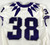 2023-24 Texas Christian TCU Frogs #38 Game Used White Jersey Football NP R 42 2