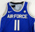2021-22 Air Force Falcons #11 Game Used Blue Jersey Basketball M 208