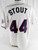 Reno Aces Stout #44 Game Used White Jersey L 803