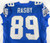 1999 Detroit Lions Walter Rasby #89 Game Used Blue Jersey 50 0483