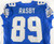 1999 Detroit Lions Walter Rasby #89 Game Used Blue Jersey 50 0483