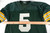 1990s Mens Green Bay Packers Paul Hornung #5 Game Used Green Jersey Starter 48 2