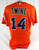 2012-17 Miami Marlins Justin Twine #14 Game Used Orange Jersey 46 067