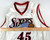 2005-06 Philadelphia 76ers Steven Hunter #45 Game Issued White Jersey 367