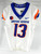 2022 Boise State Broncos #13 Game Used White Jersey Football NP Rem 40 913