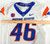 2021 Boise State Broncos #46 Game Used White Jersey Football NP Rem 42 916