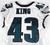 2023 Philadelphia Eagles Johnny King #43 Game Used White Jersey 40 DP71338