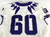 2019-22 Texas Christian TCU Frogs #60 Game Used White Jersey Football NP R 48 64