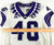 2019-22 Texas Christian TCU Frogs #46 Game Used White Jersey Football NP R 40 61