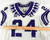 2019-22 Texas Christian TCU Frogs #24 Game Used White Jersey Football NP R 40 35