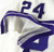 2019-22 Texas Christian TCU Frogs #24 Game Used White Jersey Football NP R 40 35