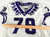 2019-22 Texas Christian TCU Frogs #79 Game Used White Jersey Football NP R 48 44