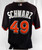 2014-16 Miami Marlins JJ Schwarz #49 Game Used Black Jersey ST BP 52 047