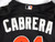 2014-16 Miami Marlins Cabrera #61 Game Used Black Jersey ST BP 46 000