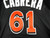 2014-16 Miami Marlins Cabrera #61 Game Used Black Jersey ST BP 46 000