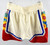 2023-24 Kansas Jayhawks Game Issued Cream Shorts Black Excellence Basketball S 2