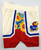 2023-24 Kansas Jayhawks Game Issued Cream Shorts Black Excellence Basketball S 2