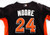 2014-16 Miami Marlins Moore #24 Game Used Black Jersey ST BP 48 049