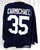 Late 1990s Florida Panthers Carmichael #35 Game Used Navy Practice Jersey 58 535