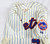 2011 New York Mets Brad Emaus #4 Game Issued Pos Used Cream Jersey Alt 46 205