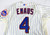 2011 New York Mets Brad Emaus #4 Game Issued Pos Used Cream Jersey Alt 46 205