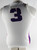 2022-23 Texas Christian TCU Frogs #3 Game Issued White Jersey Breast Cancer 5