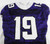 Texas Christian TCU Frogs #19 Game Used Purple Jersey Frogskin NP Football 42 2