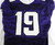 Texas Christian TCU Frogs #19 Game Used Purple Jersey Frogskin NP Football 42 2