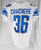 2019 Detroit Lions Andre Chachere #36 Game Used White Jersey 90 Seasons P 38 1