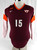 2000s Virginia Tech Hokies #15 Game Used Maroon Jersey Volleyball M 905
