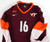 2000s Virginia Tech Hokies #16 Game Used Maroon Jersey Volleyball M 907