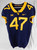2019-23 West Virginia Mountaineers #47 Game Used Navy Jersey Football NP R 42 29
