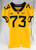 2019-23 West Virginia Mountaineers #73 Game Used Gold Jersey Football NP R 48 8