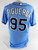 2021 Tampa Bay Rays Cole Figueroa #95 Game Issued Blue Jersey 44 042