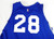 2023-25 Detroit Pistons #28 Game Used Blue Practice Jersey Henry Ford XL 505